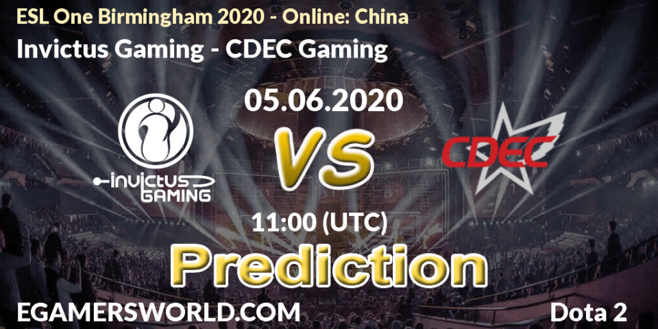 Invictus Gaming Vs Cdec Gaming Match Prediction Dota Esl