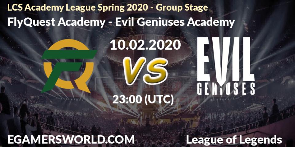 FlyQuest Academy VS Evil Geniuses Academy