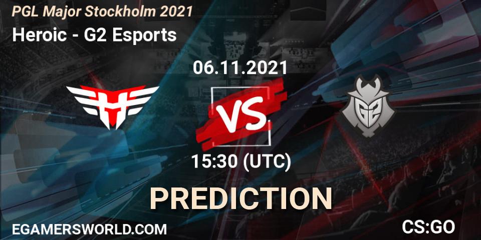 G2 Esports - Heroic: förutsägelse för semifinal PGL Major: Stockholm 2021