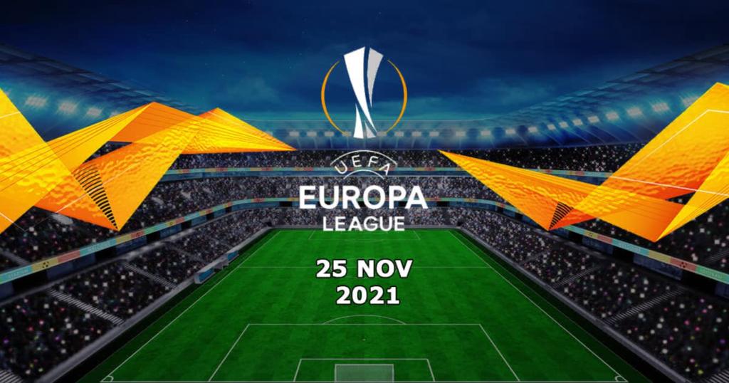 Förutsägelser för Europa League - 2021-11-25 (andra delen)