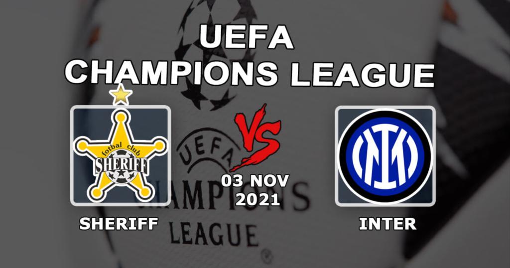 Sheriff - Inter: förutsägelse och satsning på Champions League-matchen - 03.11.2021