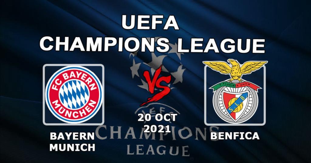 Bayern München - Benfica: förutsägelse och satsning på Champions League -matchen - 20.10.2021