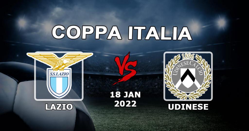 Lazio - Udinese: förutsägelse och spel på Coppa Italia-matchen - 18.01.2022