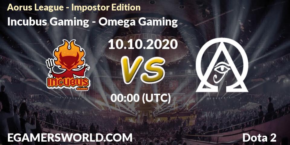 Incubus Gaming vs Omega Gaming: Match Prediction. 10.10.2020 at 00:20, Dota 2, Aorus League - Impostor Edition