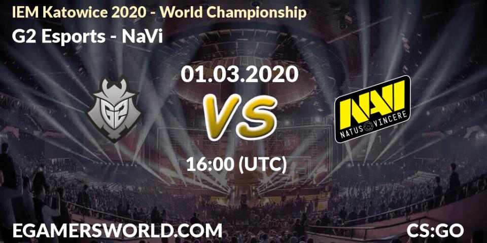 G2 Esports vs NaVi: Match Prediction. 01.03.20, CS2 (CS:GO), IEM Katowice 2020 