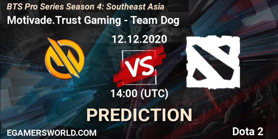 Motivade.Trust Gaming vs Team Dog: Match Prediction. 14.12.2020 at 12:59, Dota 2, BTS Pro Series Season 4: Southeast Asia
