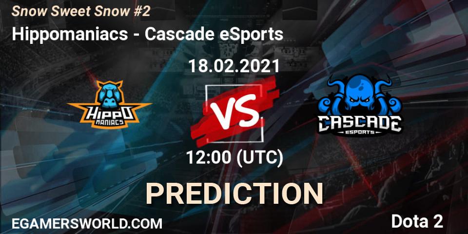 Hippomaniacs vs Cascade eSports: Match Prediction. 18.02.2021 at 12:02, Dota 2, Snow Sweet Snow #2