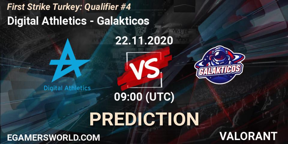 Digital Athletics vs Galakticos: Match Prediction. 22.11.20, VALORANT, First Strike Turkey: Qualifier #4
