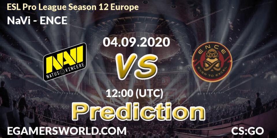 NaVi vs ENCE: Match Prediction. 04.09.2020 at 12:00, Counter-Strike (CS2), ESL Pro League Season 12 Europe