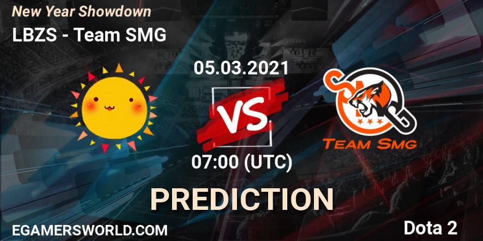 LBZS vs Team SMG: Match Prediction. 05.03.2021 at 07:36, Dota 2, New Year Showdown