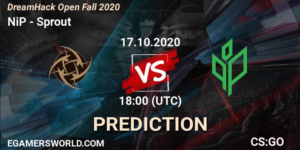 NiP vs Sprout: Match Prediction. 17.10.20, CS2 (CS:GO), DreamHack Open Fall 2020