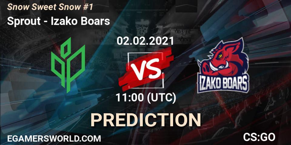 Sprout vs Izako Boars: Match Prediction. 02.02.2021 at 11:00, Counter-Strike (CS2), Snow Sweet Snow #1
