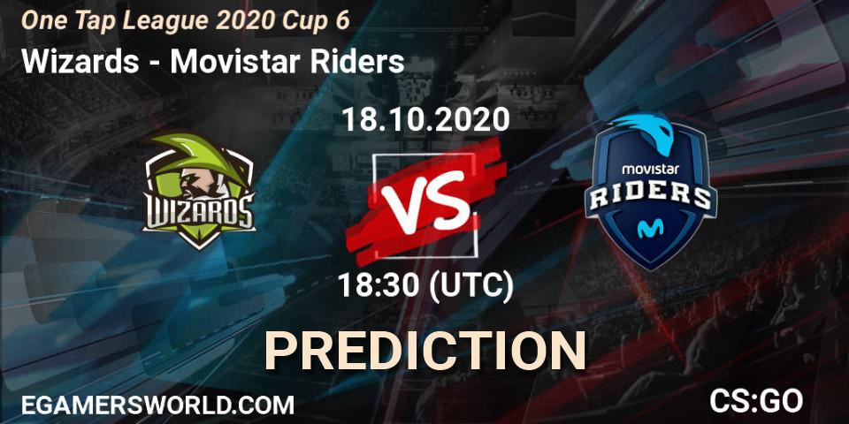 Wizards vs Movistar Riders: Match Prediction. 18.10.2020 at 18:30, Counter-Strike (CS2), One Tap League 2020 Cup 6