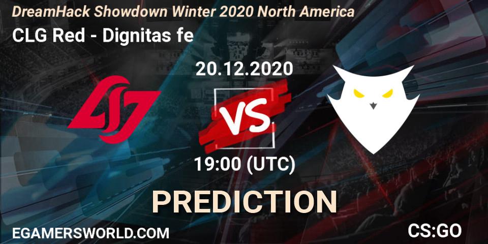 CLG Red vs Dignitas fe: Match Prediction. 20.12.20, CS2 (CS:GO), DreamHack Showdown Winter 2020 North America