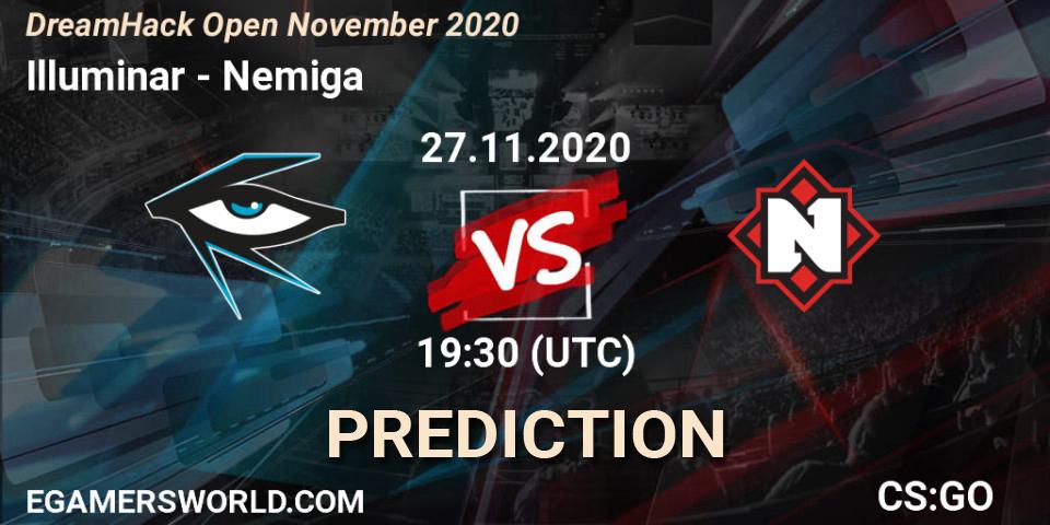 Illuminar vs Nemiga: Match Prediction. 27.11.2020 at 19:10, Counter-Strike (CS2), DreamHack Open November 2020
