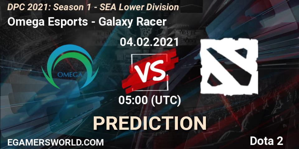 Omega Esports vs Galaxy Racer: Match Prediction. 04.02.2021 at 05:03, Dota 2, DPC 2021: Season 1 - SEA Lower Division