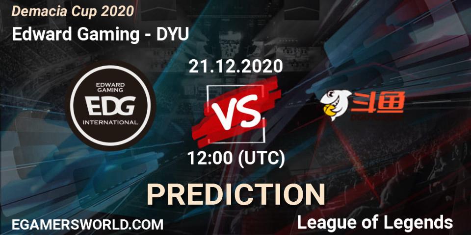 Edward Gaming vs DYU: Match Prediction. 21.12.2020 at 12:00, LoL, Demacia Cup 2020