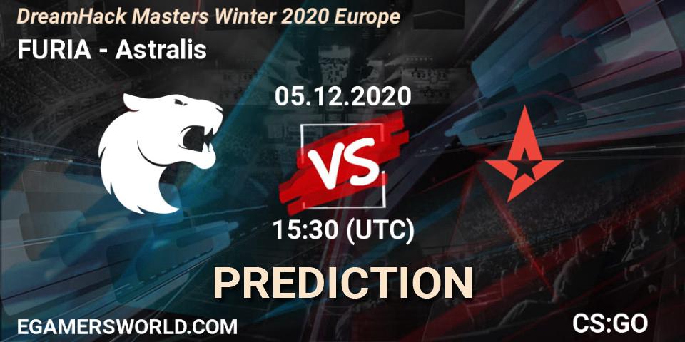 FURIA vs Astralis: Match Prediction. 05.12.2020 at 15:45, Counter-Strike (CS2), DreamHack Masters Winter 2020 Europe