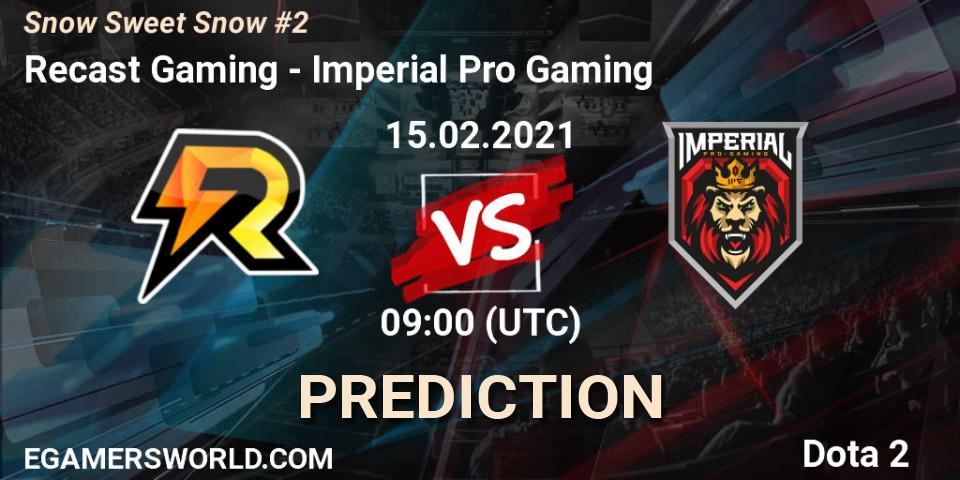 Recast Gaming vs Imperial Pro Gaming: Match Prediction. 15.02.21, Dota 2, Snow Sweet Snow #2