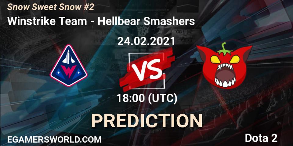 Winstrike Team vs Hellbear Smashers: Match Prediction. 24.02.2021 at 17:58, Dota 2, Snow Sweet Snow #2