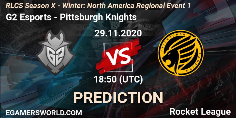 G2 Esports vs Pittsburgh Knights: Match Prediction. 29.11.2020 at 18:50, Rocket League, RLCS Season X - Winter: North America Regional Event 1