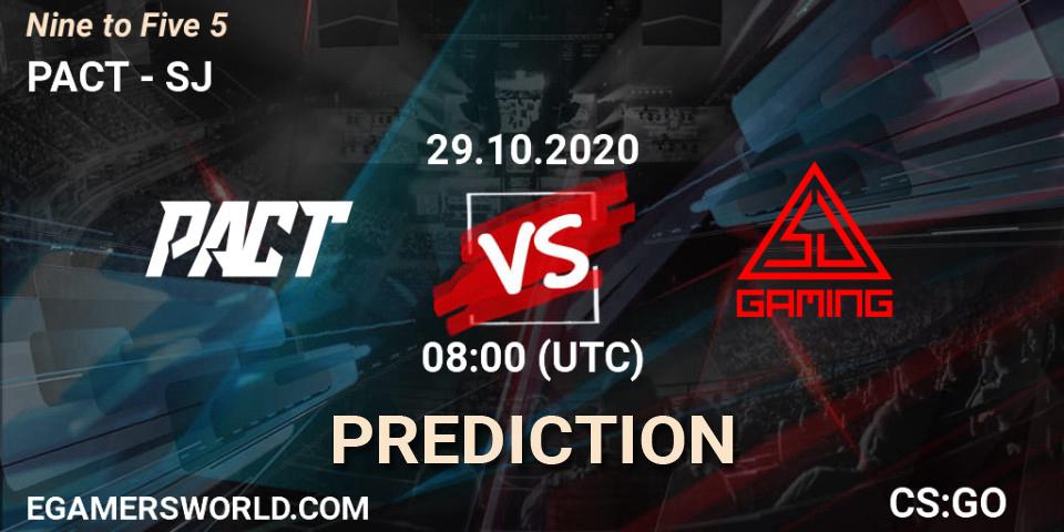 PACT vs SJ: Match Prediction. 29.10.2020 at 08:00, Counter-Strike (CS2), Nine to Five 5