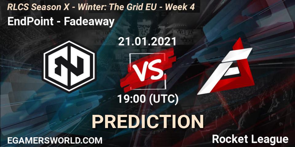EndPoint vs Fadeaway: Match Prediction. 21.01.21, Rocket League, RLCS Season X - Winter: The Grid EU - Week 4