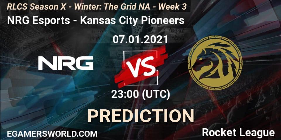 NRG Esports vs Kansas City Pioneers: Match Prediction. 14.01.2021 at 23:00, Rocket League, RLCS Season X - Winter: The Grid NA - Week 3