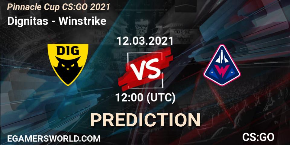 Dignitas vs Winstrike: Match Prediction. 12.03.21, CS2 (CS:GO), Pinnacle Cup #1
