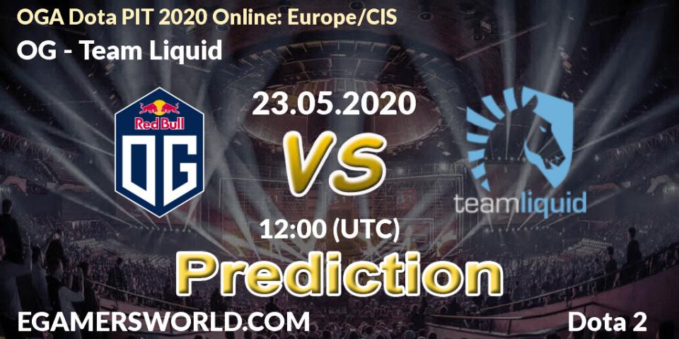 OG vs Team Liquid: Match Prediction. 23.05.2020 at 12:00, Dota 2, OGA Dota PIT 2020 Online: Europe/CIS