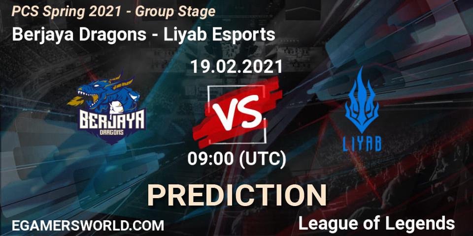 Berjaya Dragons vs Liyab Esports: Match Prediction. 19.02.2021 at 09:00, LoL, PCS Spring 2021 - Group Stage