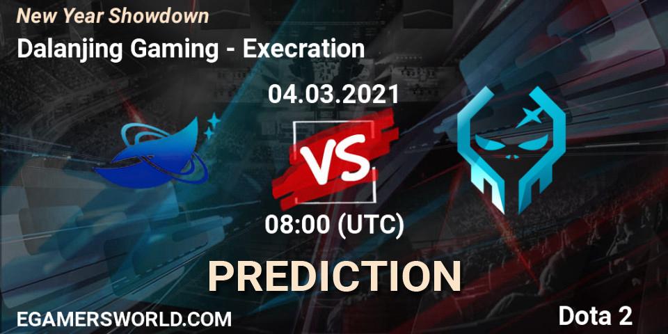 Dalanjing Gaming vs Execration: Match Prediction. 04.03.2021 at 09:00, Dota 2, New Year Showdown
