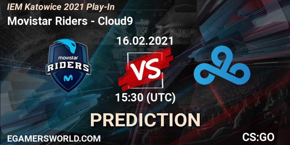 Movistar Riders vs Cloud9: Match Prediction. 16.02.2021 at 15:30, Counter-Strike (CS2), IEM Katowice 2021 Play-In