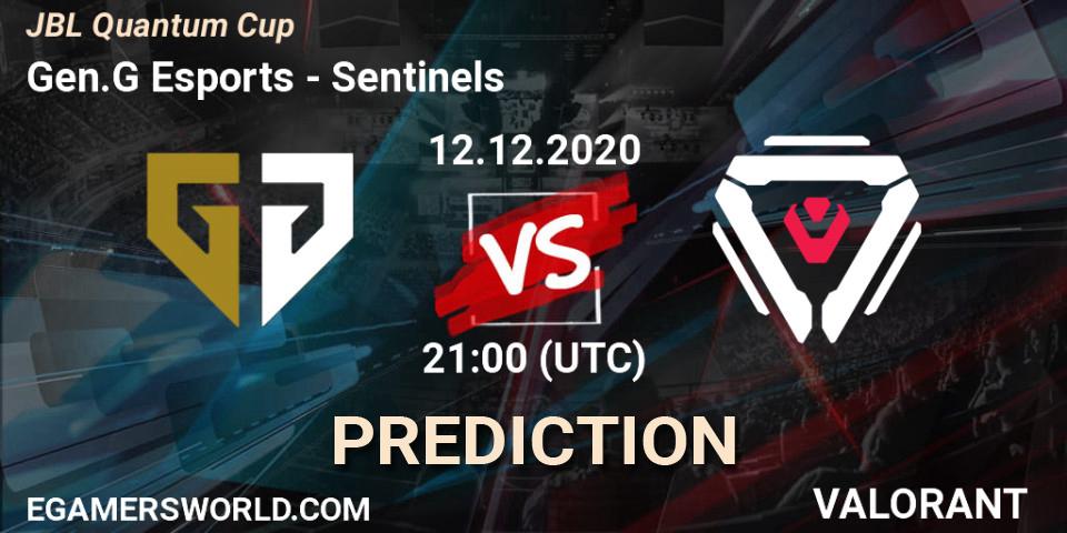 Gen.G Esports vs Sentinels: Match Prediction. 12.12.20, VALORANT, JBL Quantum Cup