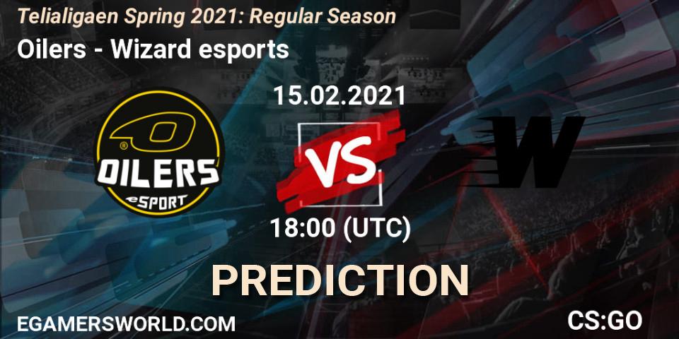 Oilers vs Wizard esports: Match Prediction. 15.02.2021 at 18:00, Counter-Strike (CS2), Telialigaen Spring 2021: Regular Season