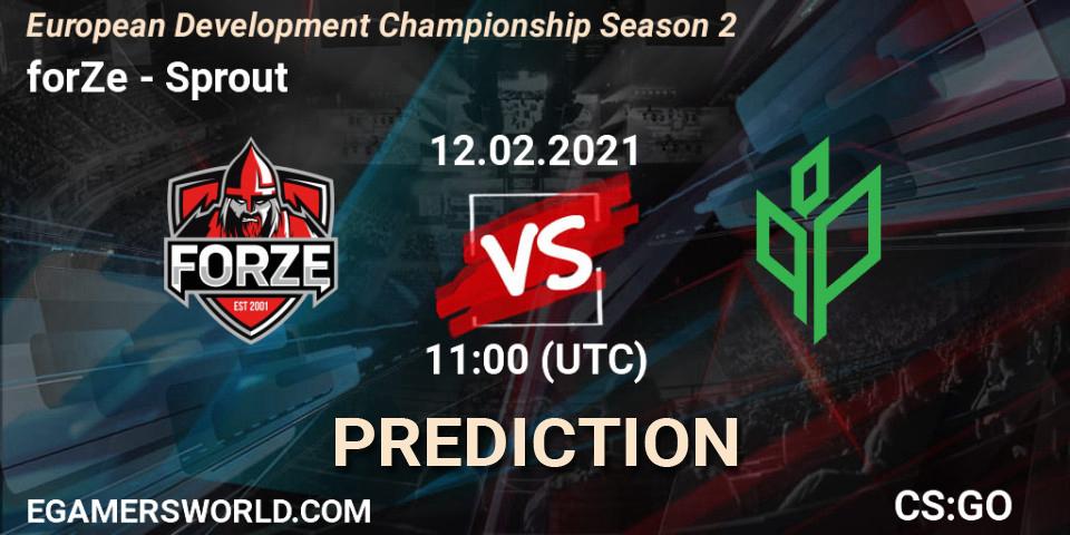 ex-ETHEREAL vs Sprout: Match Prediction. 12.02.2021 at 11:00, Counter-Strike (CS2), European Development Championship Season 2