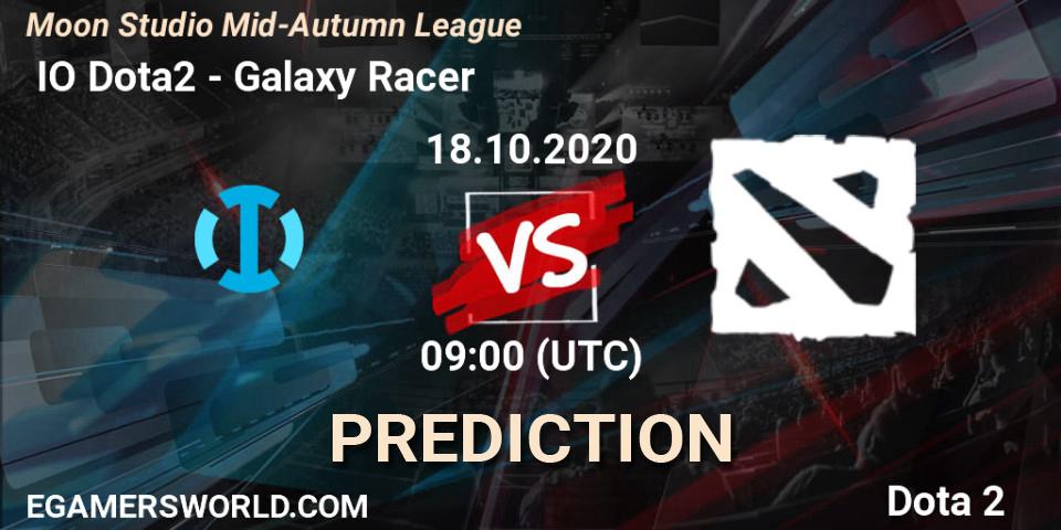  IO Dota2 vs Galaxy Racer: Match Prediction. 17.10.2020 at 11:22, Dota 2, Moon Studio Mid-Autumn League
