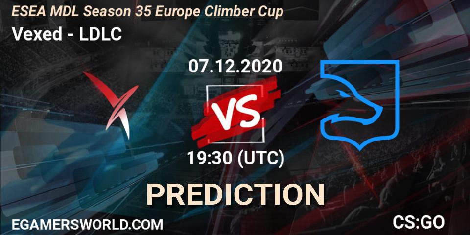 Vexed vs LDLC: Match Prediction. 07.12.20, CS2 (CS:GO), ESEA MDL Season 35 Europe Climber Cup