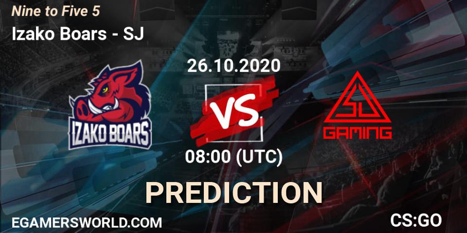 Izako Boars vs SJ: Match Prediction. 26.10.20, CS2 (CS:GO), Nine to Five 5