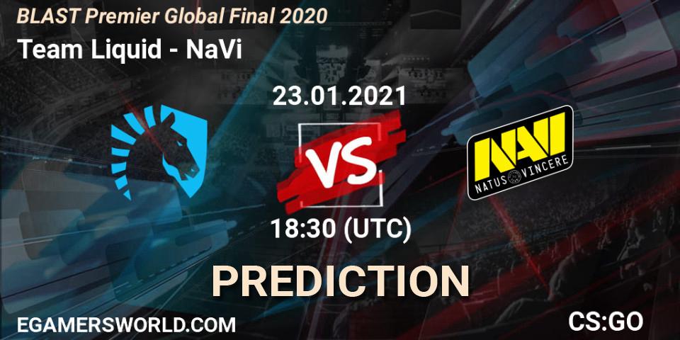 Team Liquid vs NaVi: Match Prediction. 23.01.21, CS2 (CS:GO), BLAST Premier Global Final 2020