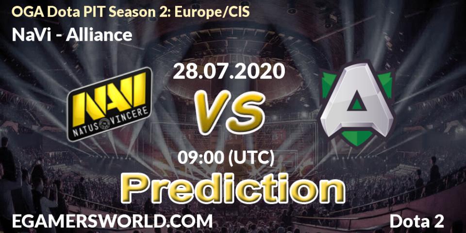 NaVi vs Alliance: Match Prediction. 28.07.2020 at 08:58, Dota 2, OGA Dota PIT Season 2: Europe/CIS