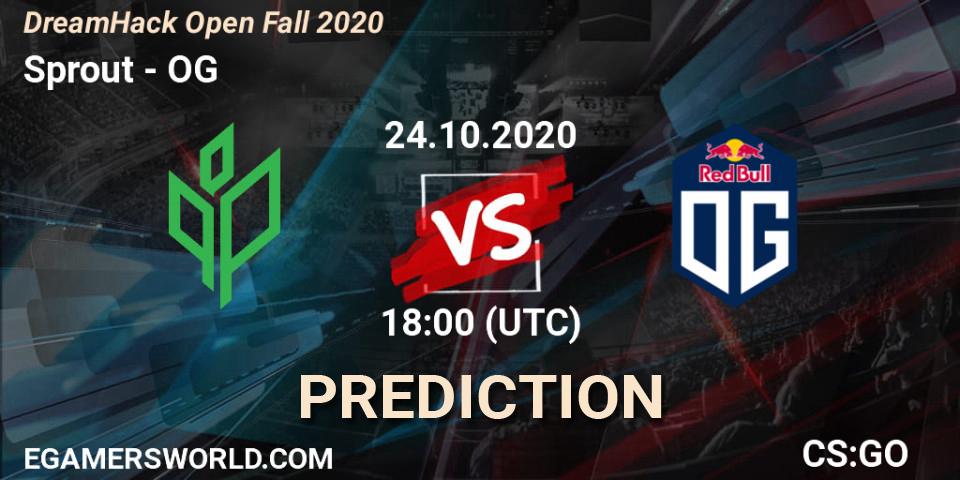 Sprout vs OG: Match Prediction. 24.10.2020 at 18:00, Counter-Strike (CS2), DreamHack Open Fall 2020