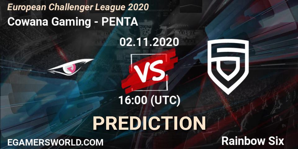 Cowana Gaming vs PENTA: Match Prediction. 02.11.20, Rainbow Six, European Challenger League 2020