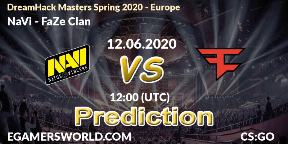 NaVi vs FaZe Clan: Match Prediction. 12.06.2020 at 12:00, Counter-Strike (CS2), DreamHack Masters Spring 2020 - Europe