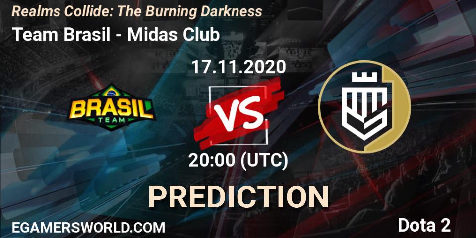 Team Brasil vs Midas Club: Match Prediction. 17.11.2020 at 20:03, Dota 2, Realms Collide: The Burning Darkness