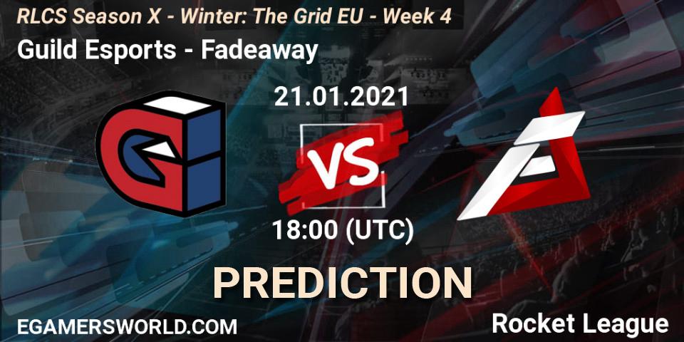 Guild Esports vs Fadeaway: Match Prediction. 21.01.2021 at 18:00, Rocket League, RLCS Season X - Winter: The Grid EU - Week 4