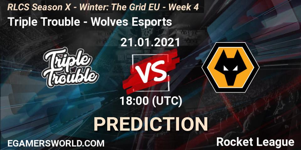 Triple Trouble vs Wolves Esports: Match Prediction. 21.01.21, Rocket League, RLCS Season X - Winter: The Grid EU - Week 4