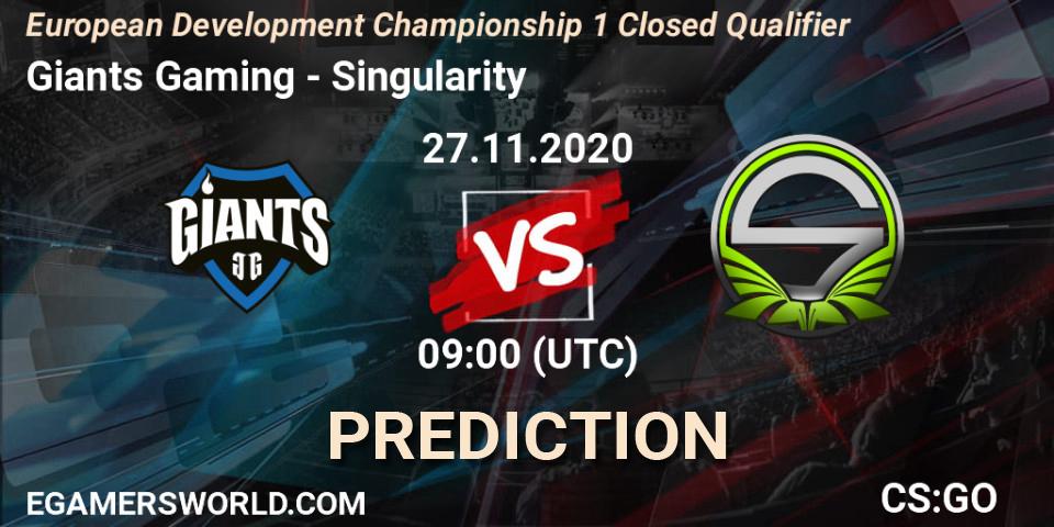 Giants Gaming vs NaVi Junior: Match Prediction. 27.11.20, CS2 (CS:GO), European Development Championship 1 Closed Qualifier