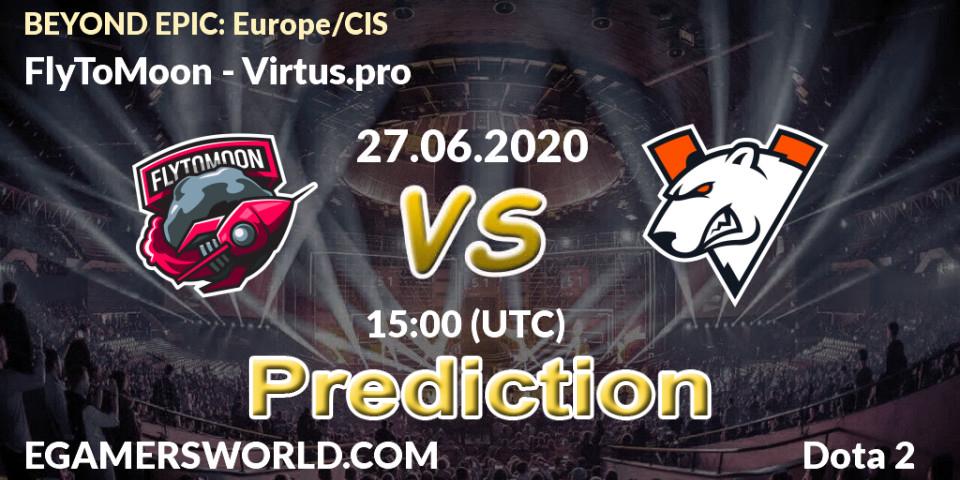 FlyToMoon vs Virtus.pro: Match Prediction. 27.06.20, Dota 2, BEYOND EPIC: Europe/CIS