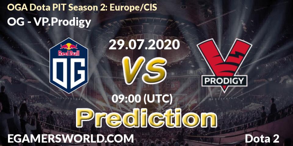 OG vs VP.Prodigy: Match Prediction. 29.07.20, Dota 2, OGA Dota PIT Season 2: Europe/CIS